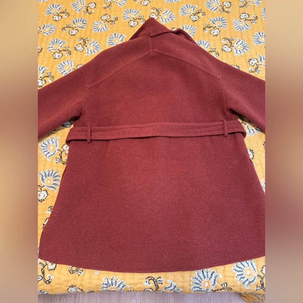 VINCE Oversized Wool Blend Blanket Coat - Picture 9 of 11